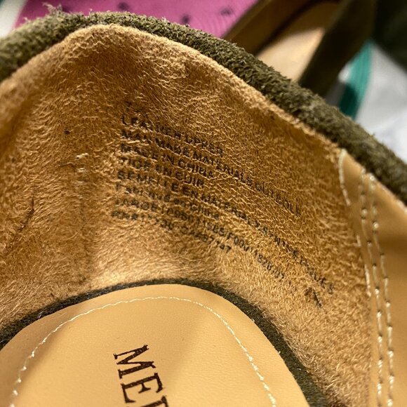 EUC Merona sz 7 1/2 Suede Wedges - Picture 10 of 14